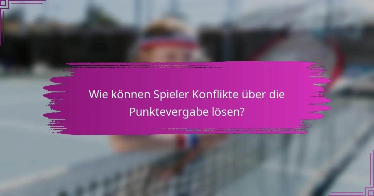 Wie können Spieler Konflikte über die Punktevergabe lösen?